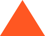 Triangle orange illustration